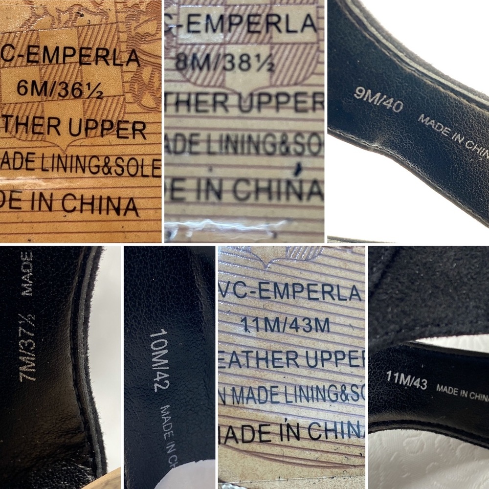 New VINCE CAMUTO EMPERLA cone heel sandals black - Picture 8 of 8